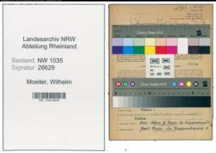 Entnazifizierung Wilhelm Moeller , geb. 17.05.1908 (Bauingenieur)