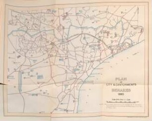 Plan of city & cantonments Benares 1880