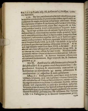 II. Attributa seu affectiones articulorum fidei abstractive & in genere consideratorum sunt [...]