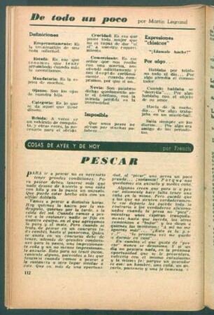 Pescar : Cosas de ayer y de hoy