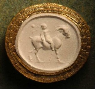 Bacchusknabe, auf einem Bock reitend (Daktyliothek, Erstes Mythologisches Tausend)