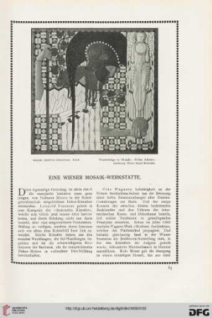Eine Wiener Mosaik-Werkstätte
