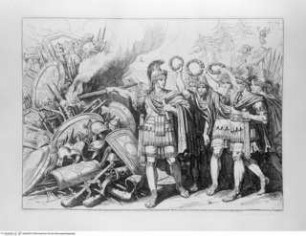 Pinelli, Bartolomeo, Istoria Romana. Incisa ad acqua forte da Bartolomeo Pinelli Romano. L'Anno 1818, e 1819. o.O.[Roma] u.J, "Cajo Mario dopo avere disfatti ..." (Taf. [77])