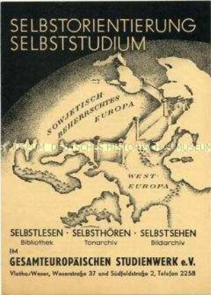 Informationsblatt des Gesamteuropäischen Studienwerkes Vlotho