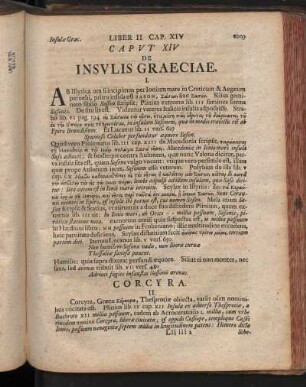 Caput XIV. De Insulis Graeciae