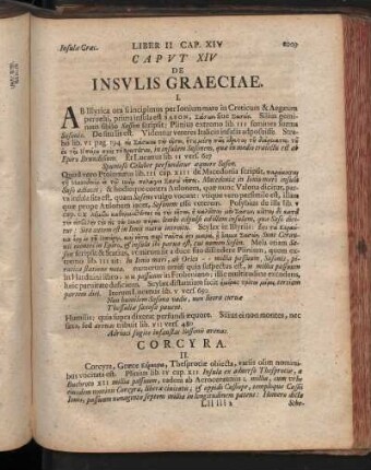 Caput XIV. De Insulis Graeciae