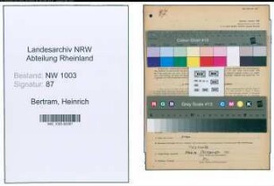 Entnazifizierung Heinrich Bertram , geb. 09.10.1896 (Vertreter)