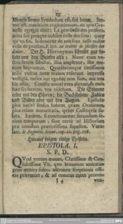 Hierauf folgen einige Episteln