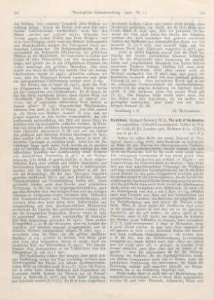 324-325 [Rezension] Rackham, Richard Belward, The acts of the Apostles. An exposition
