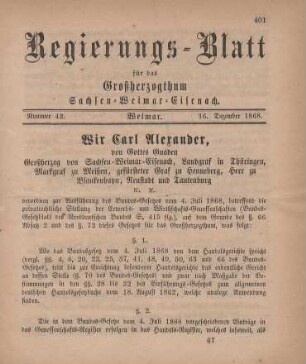 Nr. 42 : 16. Dezember 1868