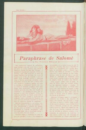 Paraphrase de Salomé