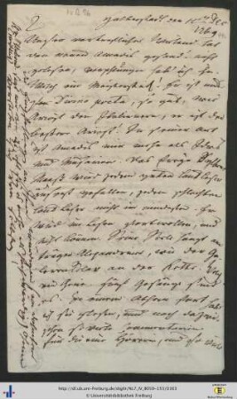 Brief (NL 7/IV B 96).