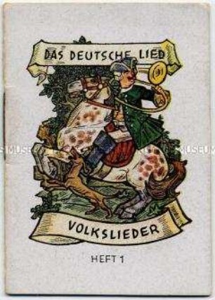 Minibroschüre des Winterhilfswerkes des Deutschen Volkes mit deutschen Volksliedern