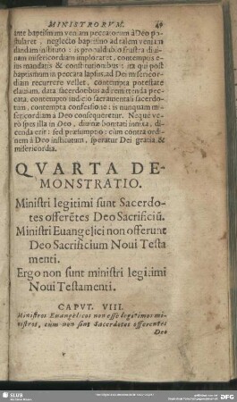 Quarta Demonstratio