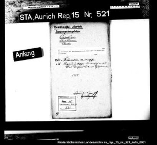 Die Versetzung des Regierungsassessors Settemaier von Berum nach Bersenbrück