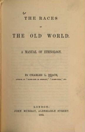 The Races of the old world