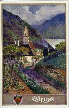 Spitz (Wachau), Postkarte des Deutschen Schulvereins Nr.173