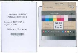 Entnazifizierung Waldemar Willbrand , geb. 26.11.1902 (Inspektor)
