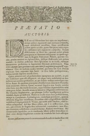 Praefatio Auctoris.