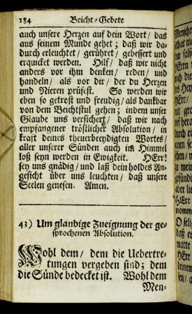 [Beicht-Gebete nach der Beicht.]