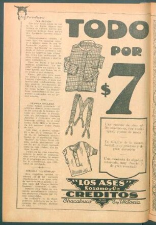 Periodismo : "La Región"[,] Semana Gallega [y] Círculo "Juventud"