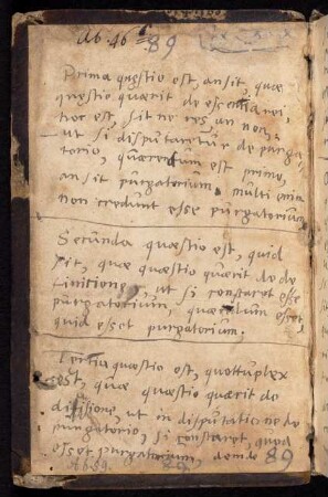 Vorsatz mit handschriftlichem Vermerk
