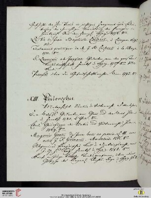 XIII. Philosophie