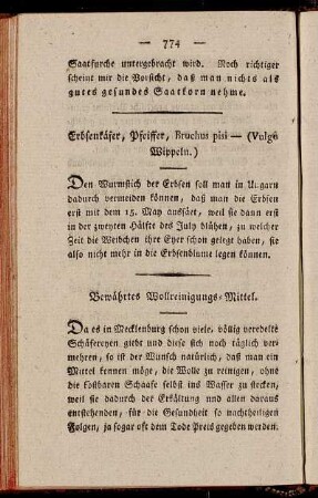 Bewährtes Wollreinigungs-Mittel