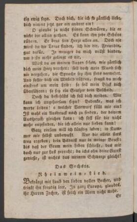 Das Sechste. Rheinwein=Lied.