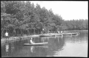 Weixdorf. Bootsfahrt im Prinz Hermannbad