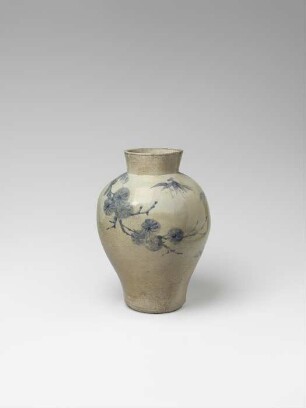 Vase mit Dekor von Bambus und Pflaumenblüten
