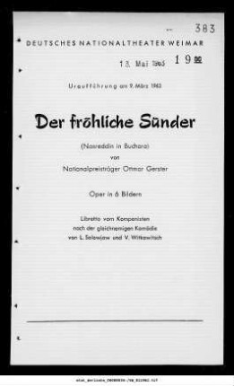 Der fröhliche Sünder