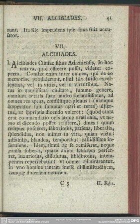 VII. Alcibiades