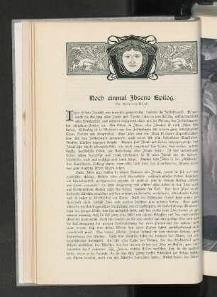 Noch einmal Ibsens Epilog
