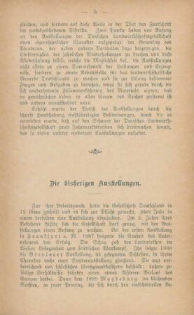 Die bisherigen Ausstellungen