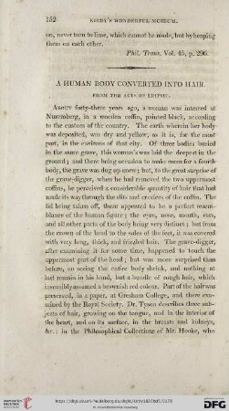 A human body converted into hair. From the acts of Leipsic