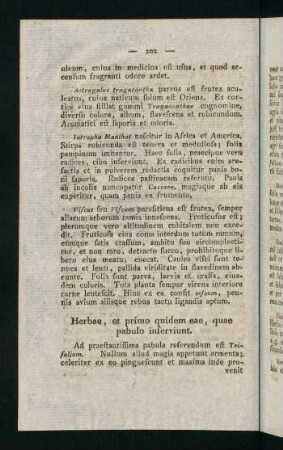 202-222, Herbae, et primo quidem eae, quae pabulo inserviunt - Herbae venenatae