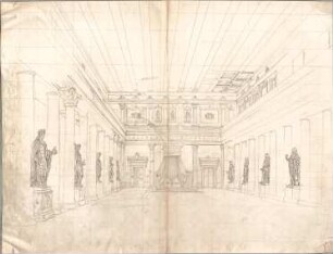 Seeberger, Gustav; München; Residenz, Festsaalbau - Perspektive