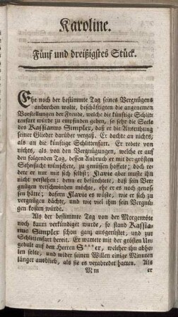 Fünf und dreißigstes Stück.