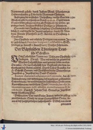 Der Bäpstischen Theologen Teutsche Schrifften.