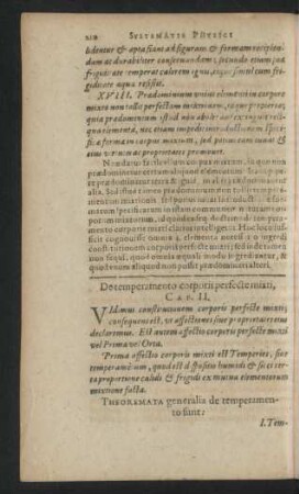 De temperamento corporis perfecte mixti, Cap. II.