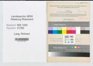 Entnazifizierung Richard Lang, geb. 18.03.1903 (Telegr.Sekretaer)