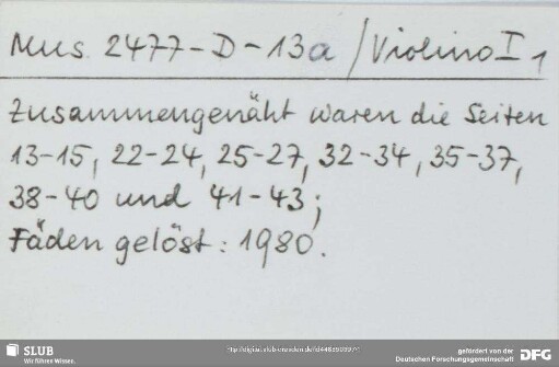 Giuseppe riconosciuto - Mus.2477-D-13a : KamH 6