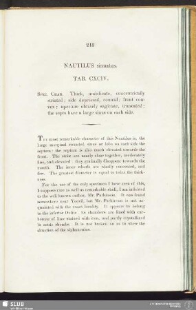 Nautilus sinuatus. Tab. CXCIV