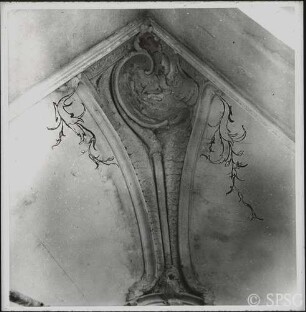 Berlin, Schloss Charlottenburg, Neuer Flügel, Schreibkammer, R. 355, Detail der Decke.