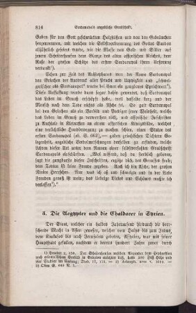 5. Die Aegypter und die Chaldaeer in Syrien.