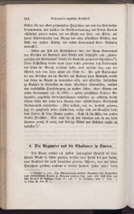 5. Die Aegypter und die Chaldaeer in Syrien.
