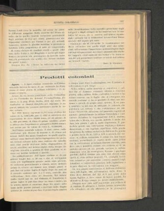 Prodotti coloniali.