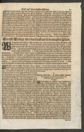 ... über den fünff und siebentzigsten Psalm