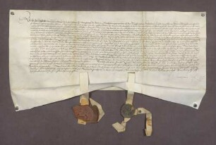 Vertrag zwischen Markgraf Philipp I. von Baden und dem Kloster Selz in Folge des Sinkens der pfarrlichen und Stolgefälle zu Ottersdorf